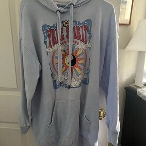 NO BOUNDRIES Long HOODIE size Medium